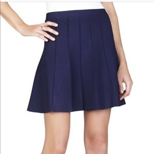 Navy pleated skirt by BCBG MAXAZRIA
